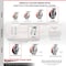 Service Caster 8 Inch Kingpinless Red Poly on Steel Wheel Swivel Caster with Brake SCC SCC-KP30S820-PUR-RS-SLB - alternate 5